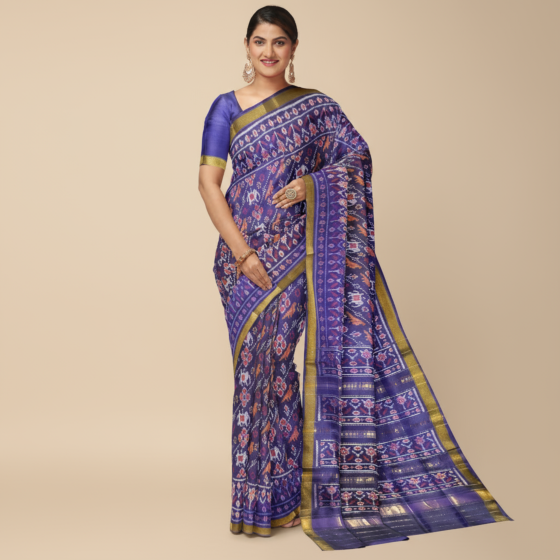 Single Ikat Patola Silk Saree