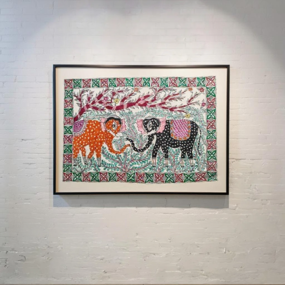 Handmade Madhubani painting  without frame