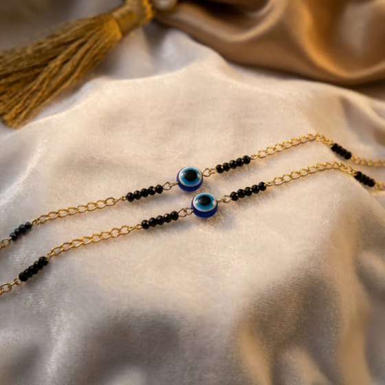 Evil Eye Anklets for Nazar Protection | Free Size