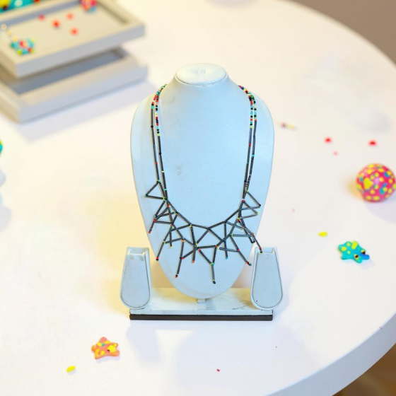 Handmade Multicolour Beaded Necklace