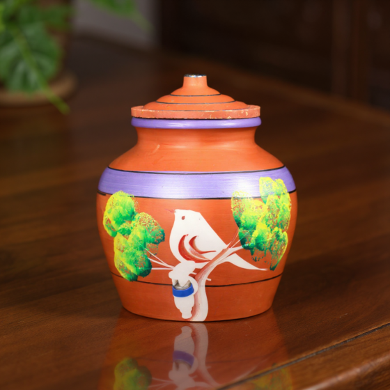 Terracotta Hand-Painted Decorative Pot