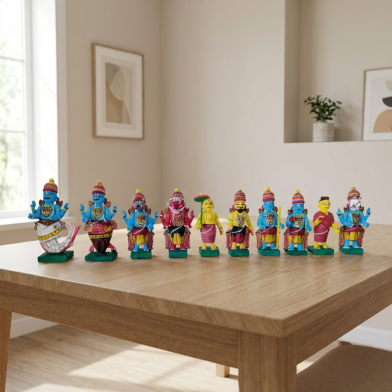 Handmade Dasavtaar Toys |4 inches