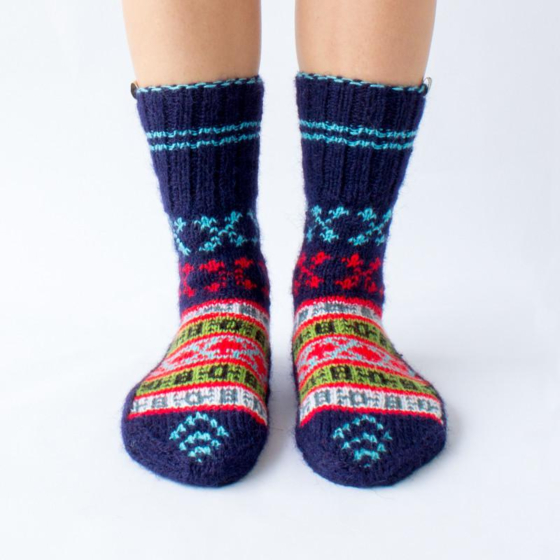 Hand-Knitted Woolen Socks  Warm & Cozy  Made in Himachal