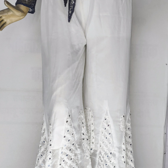 women handmade cott emboridered sharara 