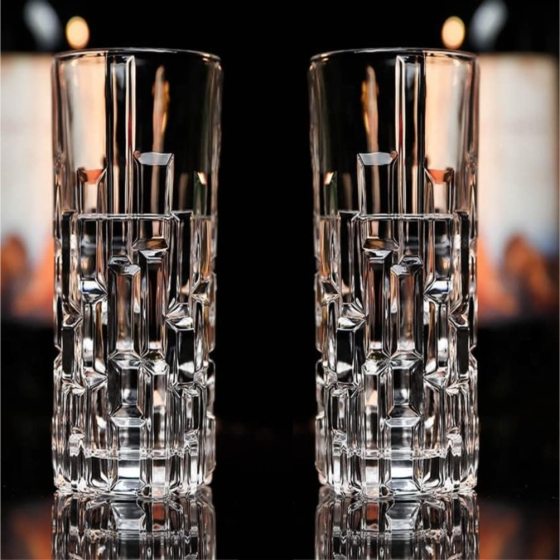 Premium Tokyo Heavy Base Tall Bar Glass | Set of 2