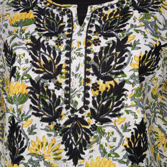 Women Embroidered Pure Cotten short Kurta