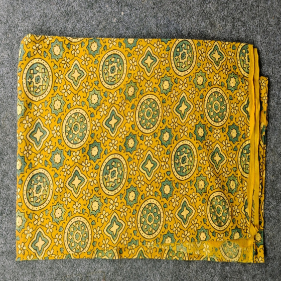 Handwoven Running Fabric on one metre I Yellow