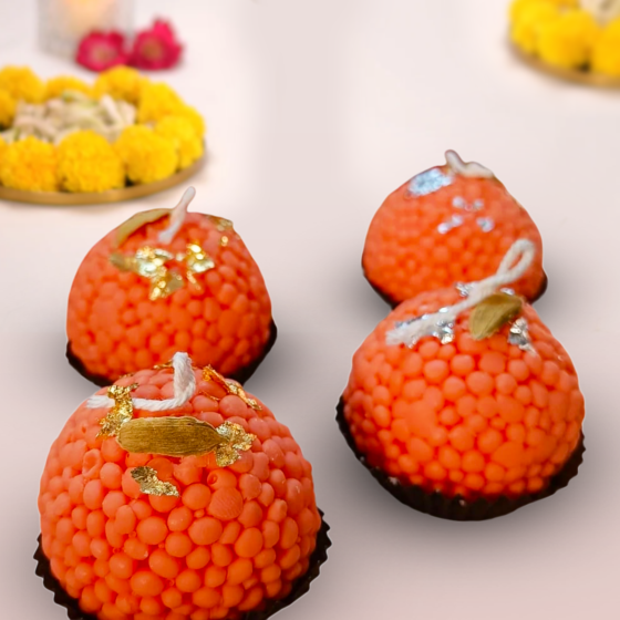 Handcrafted Laddoo Scented Candles | Set of 5