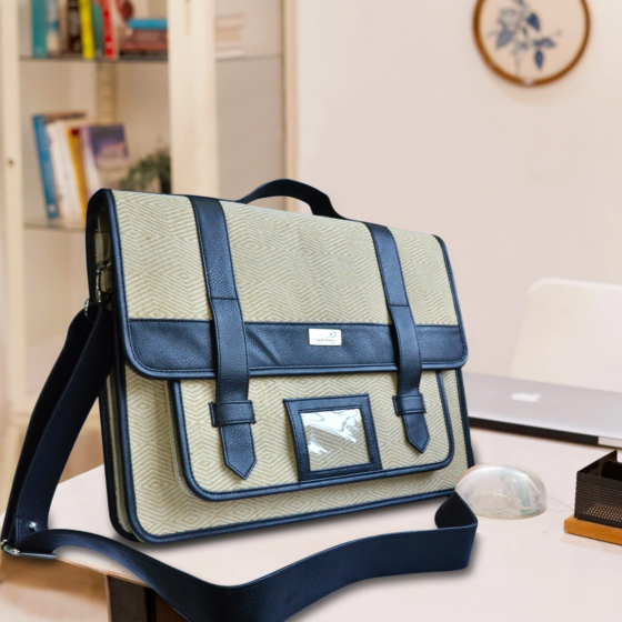 Handmade Jharcraft Jute Laptop Bag