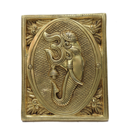 Brass Super Fine Finish Ganesha Face Wall Hanging KBH07052
