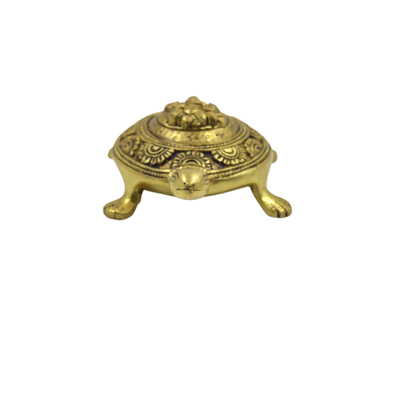 Brass Ganesh on Tortoise Idol KBH07540