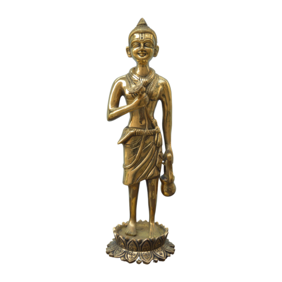 Brass Nilkanth Varni Handcrafted Divine Idol KBH07578
