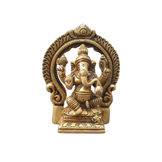 Brass Ganesha Idol KBH07583