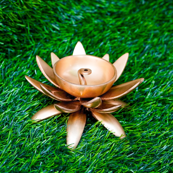 Brass Lotus Diya 3 Inch KBH07761