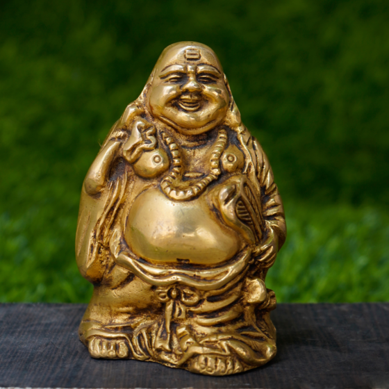 Brass Laughing Buddha Statue KBH07765