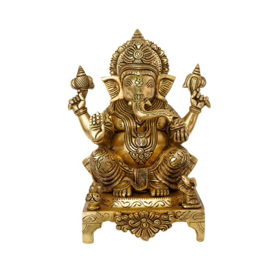Brass Ganesha Idol BH07933