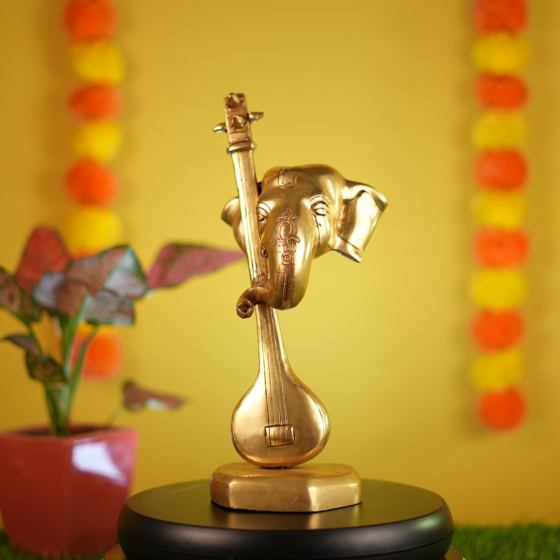 Brass Ganesha Idol 12 Inch  KBH09500