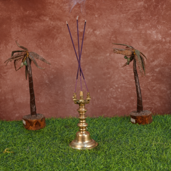 Brass Agarbatti Stand 7 Inch KBH09708