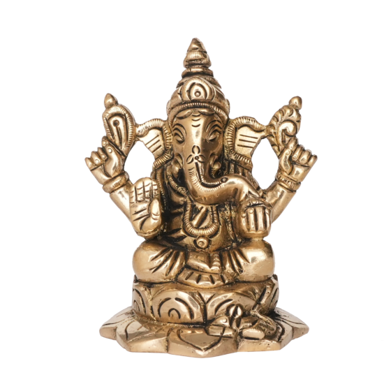 Brass Ganesha Idol KBH09831