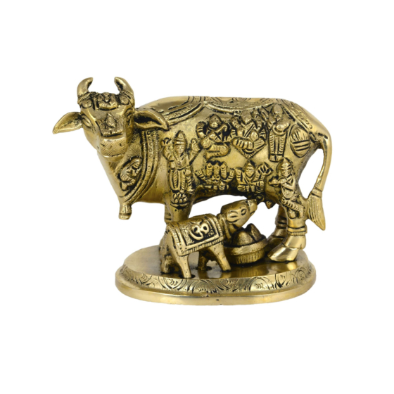 Brass Cow with Calf KBH06587