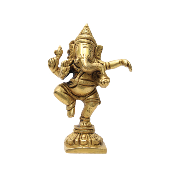 Brass Super Fine Finish Dancing Ganesha KBH07034
