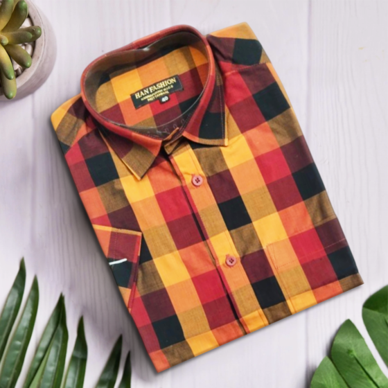 Cotton Handloom Shirt | Multi Colour