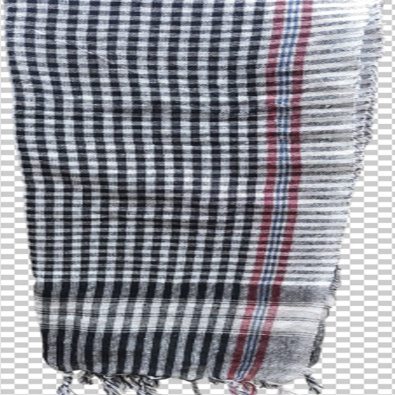 KHADI GAMCHA | BLACK