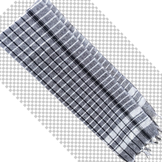 Khadi Black & white check 