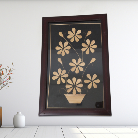 Warli Bamboo Wall Art