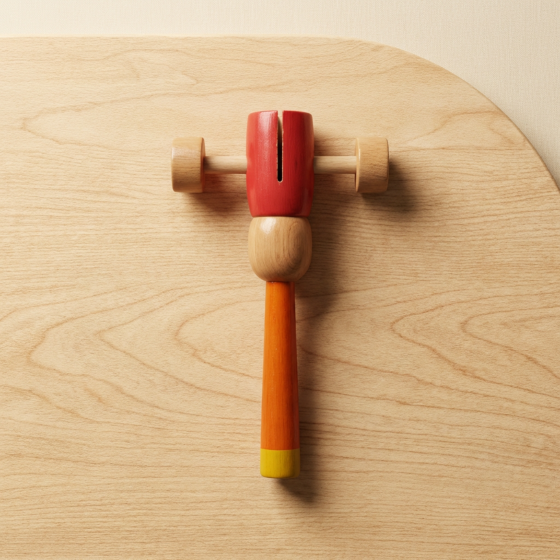 Handmade Wooden Jhunjhuna Toy