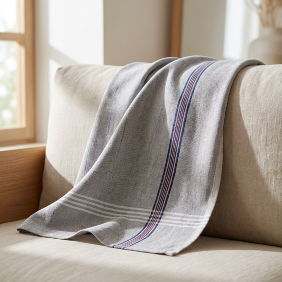 Handloom Terry Cotton Towel | Grey