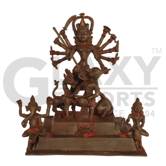 Handcrafted Dokra Goddess Mahisasurmardini  - Big