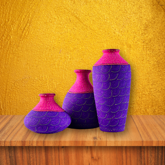 Terracotta 3 Pot Set  02