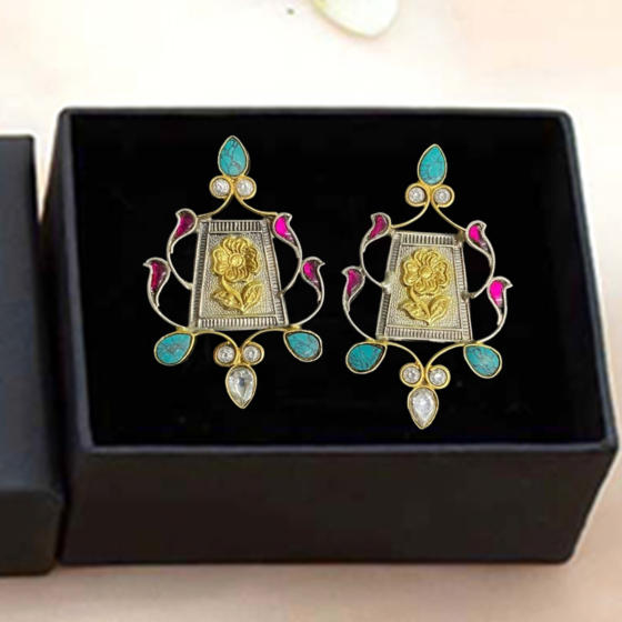 Silver Design Earrings