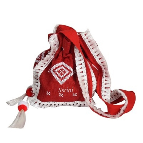 Red Jute Potli cum Sling Bag