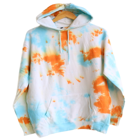 Unisex Tie-Dye Hooded Sweatshirt - Full Sleeve