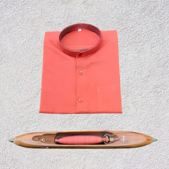 Natural Dyed Shirt - Rust Colour