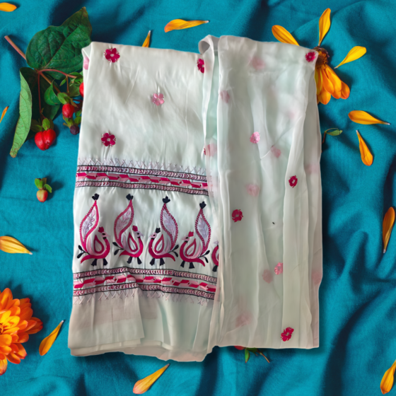 Peacock Embrodery suit  