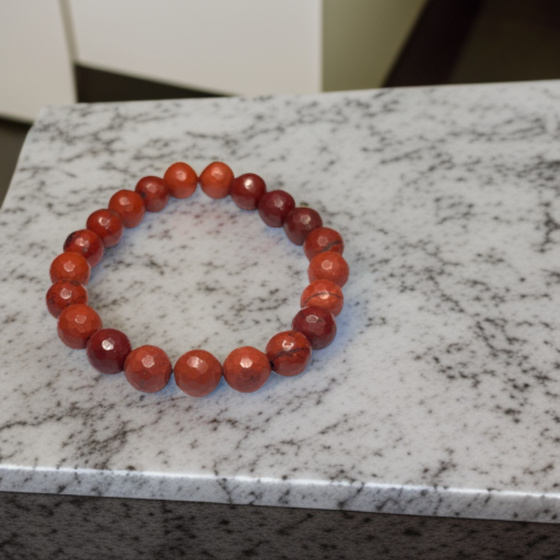 Red Jasper Gemstone Bracelet
