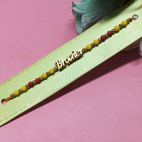 Colorful Beaded Brother Rakhi 