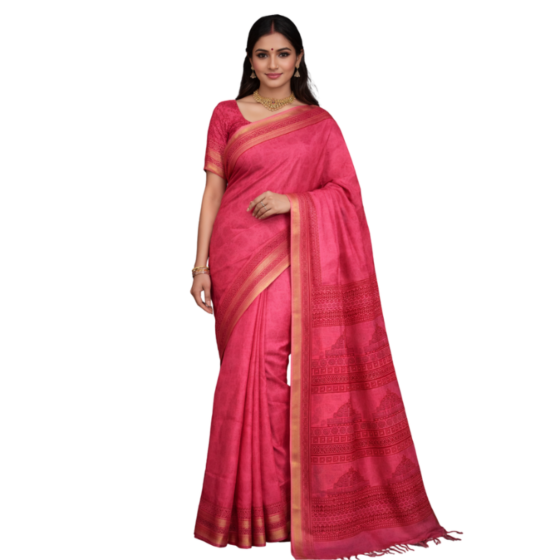 Heritage Saree Sanchi Stupa Fort Edition