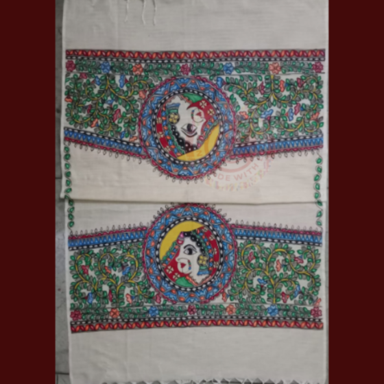 Dwiroop  Madhubani dupatta 