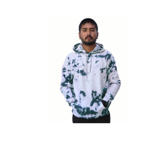 Unisex Tie-Dye Hooded Sweatshirt - Full Sleeve  Kangaroo Pocket and Adjustable Drawstring Hood 