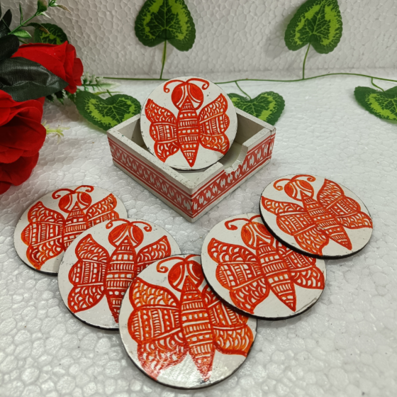 Butterfly Painting coaster