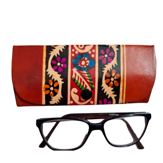 Handcrafted Leather Spectacle Case | 15x8x7 cm