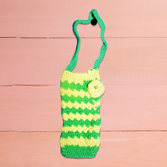 Handcrafted Woolen Pouch | Green