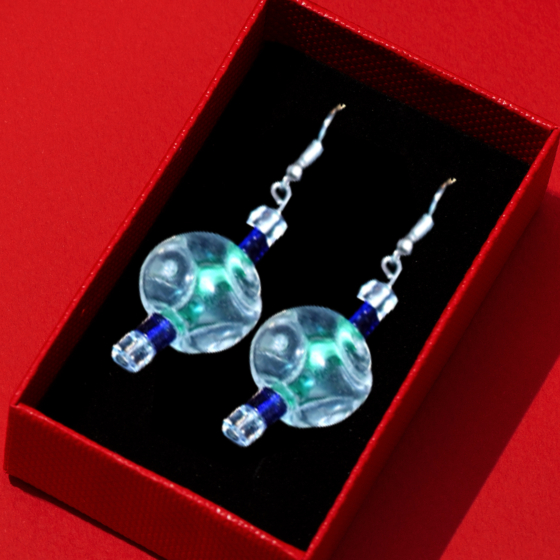 BLUE DROP EARRING 