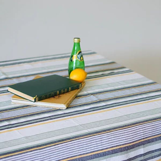 Cotton Handloom Bedsheet (Check and Stripes Pattern)