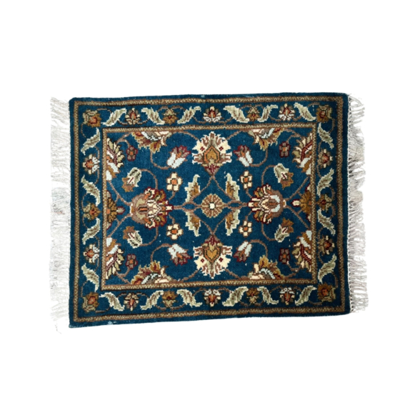 HANDMADE OBRA BLUE CARPET RUGS