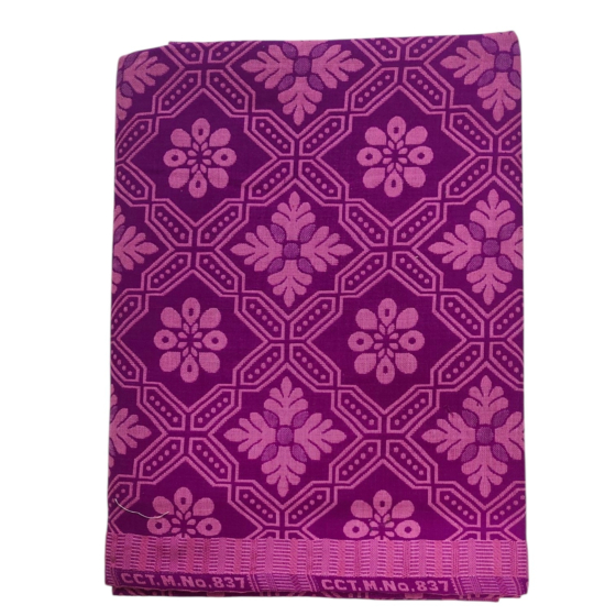 Handloom Cotton Jacquard Single Bedsheet